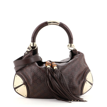 Gucci Indy Hobo Guccissima Leather Medium