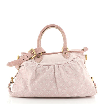 Louis Vuitton Neo Cabby Handbag Denim MM