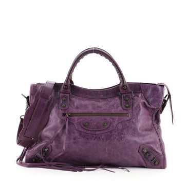 Balenciaga City Classic Studs Bag Leather Medium