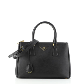 Prada Double Zip Lux Tote Saffiano Leather Small