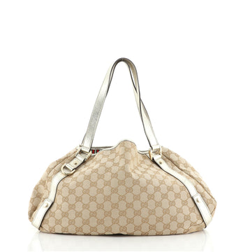 Gucci Abbey Shoulder Bag GG Canvas Medium
