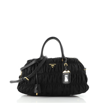 Prada Gaufre Bowling Bag Tessuto Large