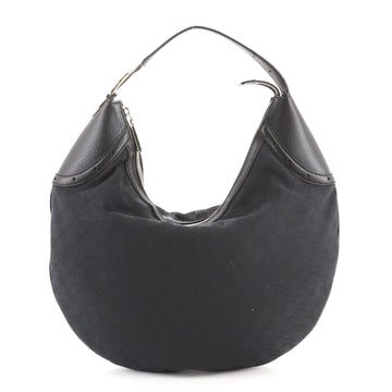 Gucci Glam Hobo Horsebit Embossed Canvas with Leather Medium