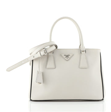 Prada Double Zip Lux Tote Saffiano Leather Small