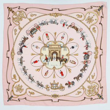 Hermes The Royal Mews Scarf Printed Silk 90