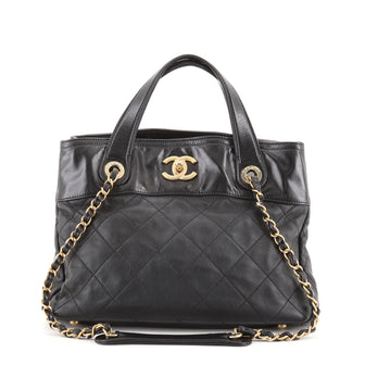 Chanel In The Mix Shopping Bag Quilted Calfskin Small