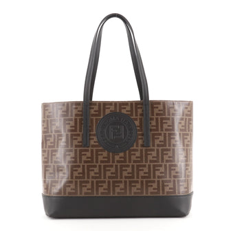Fendi FF Shopping Tote Zucca Coated Canvas Medium