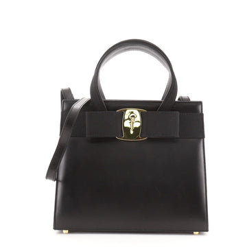 Salvatore Ferragamo Convertible Vara Bow Tote Leather Small