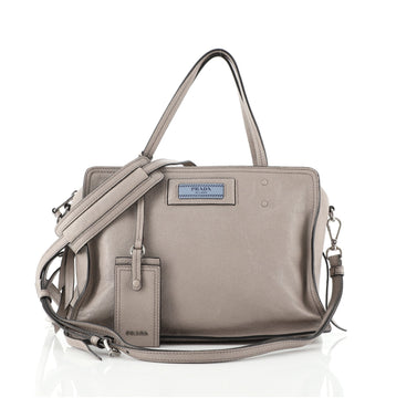 Prada Etiquette Convertible Satchel Glace Calf Medium