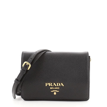 Prada Flap Crossbody Bag Vitello Daino Small