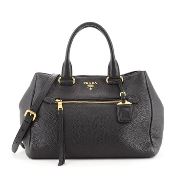 Prada Front Pocket Convertible Tote Vitello Daino Medium