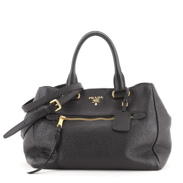 Prada Front Pocket Convertible Tote Vitello Daino Medium