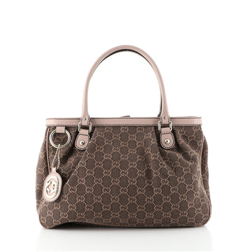 Gucci Sukey Top Handle Tote GG Tweed Medium