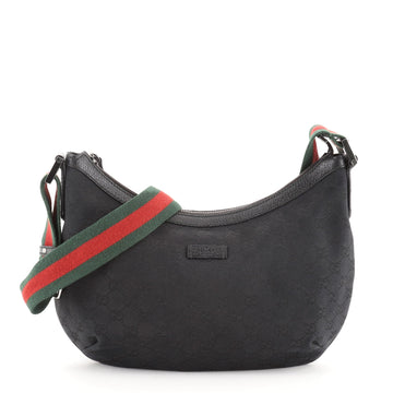 Gucci Saddle Zip Messenger Bag GG Canvas Medium