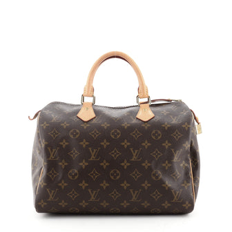 Louis Vuitton Speedy Handbag Monogram Canvas 30