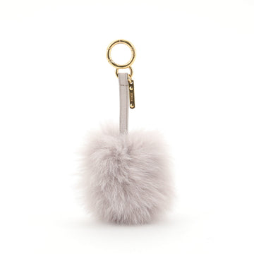 Fendi Pom Pom Bag Charm Fur