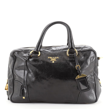 Prada Double Zip Convertible Tote Vitello Shine Medium
