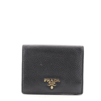 Prada Snap Wallet Saffiano Leather Compact
