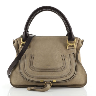 Chloe Marcie Satchel Nubuck Medium