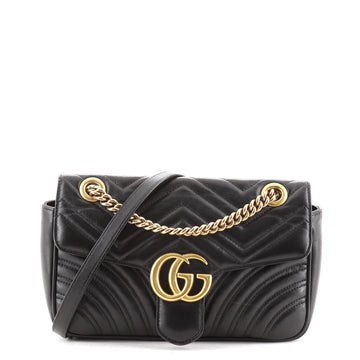 Gucci GG Marmont Flap Bag Matelasse Leather Small