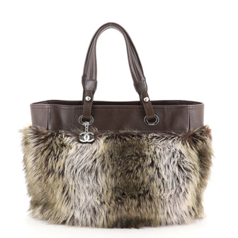 Chanel Biarritz Tote Fur Large
