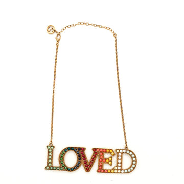 Gucci Loved Collar Necklace Crystal Embellished Metal