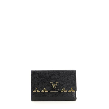 Louis Vuitton Capucines Compact Wallet Embellished Leather