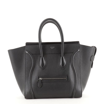 Celine Luggage Bag Grainy Leather Mini