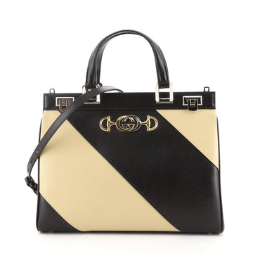 Gucci Zumi Top Handle Bag Diagonal Quilted Leather Medium