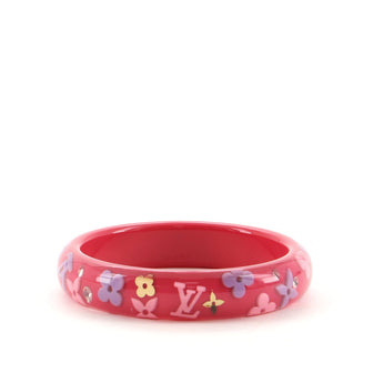 Louis Vuitton Inclusion Bangle Bracelet Resin with Crystals PM