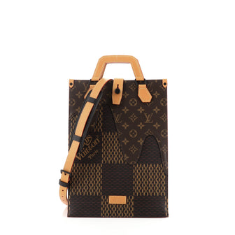 Louis Vuitton Nigo Tote Limited Edition Giant Damier and Monogram Canvas Mini