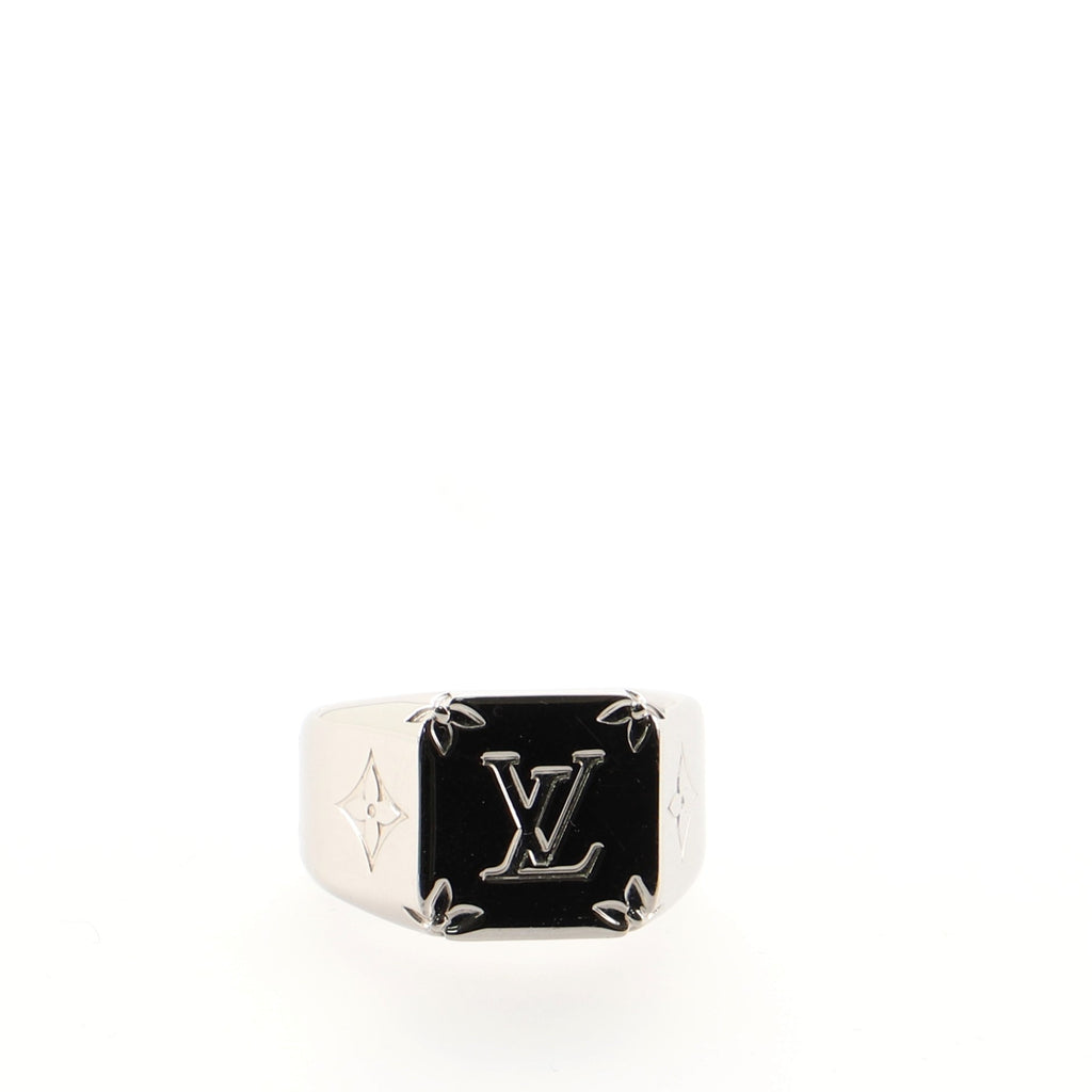 Louis Vuitton Monogram signet ring (M62488)