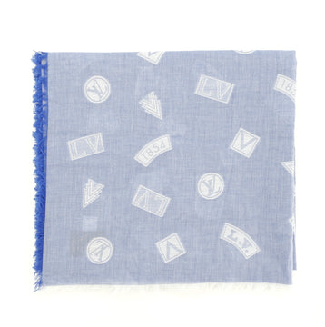 Louis Vuitton Logo Stickers Stole Printed Cotton