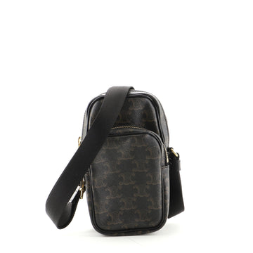 Celine Pocket Messenger Triomphe Printed Canvas Mini