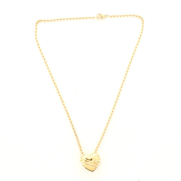 Tiffany & Co. Cupid's Arrow Heart Pendant Necklace 18K Yellow Gold