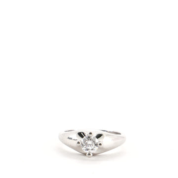 Bvlgari Corona Ring Platinum with RBC Diamond E/VS1 .40CT