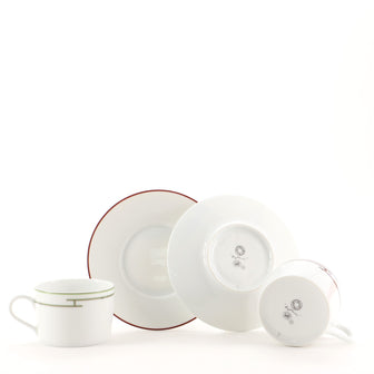 Hermes 2 Piece Cup and Plate Porcelain