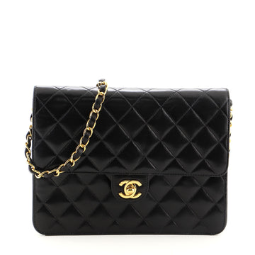 Chanel Vintage Clutch with Chain Quilted Leather Small