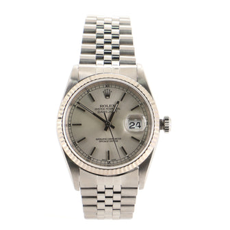 Oyster Perpetual Datejust Automatic Watch Stainless Steel and White Gold 36