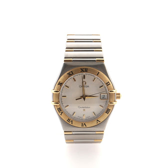 Omega Constellation Quartz Watch Watch Stainless Steel and Yellow Gold 34