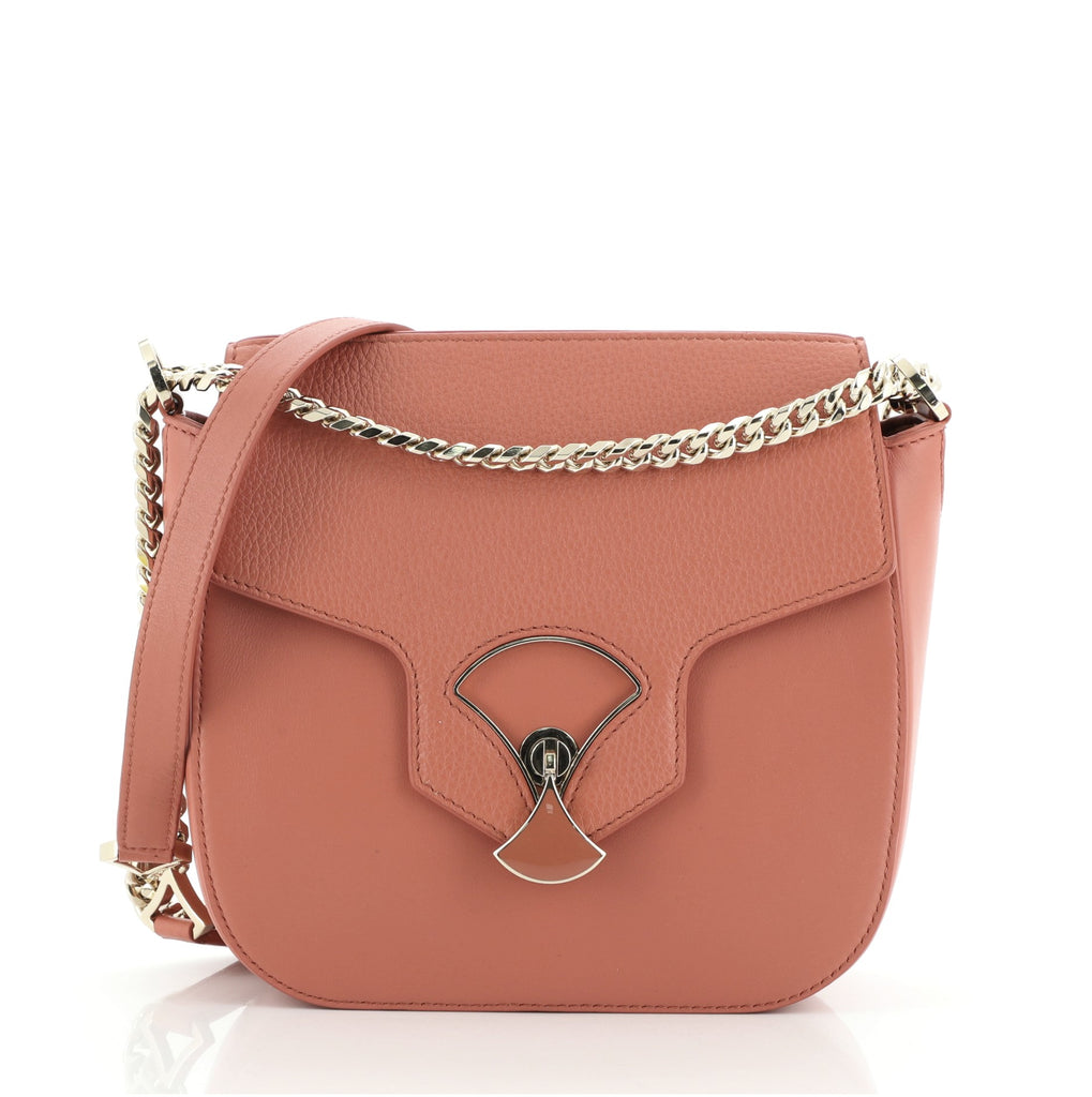 Bulgari Leather Diva's Dream Crossbody Bag Pink Pony-style calfskin  ref.979248 - Joli Closet