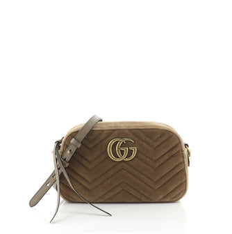 Gucci GG Marmont Shoulder Bag Matelasse Velvet Small