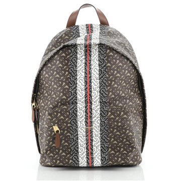 Burberry TB Zip Pocket Backpack Monogram E-Canvas