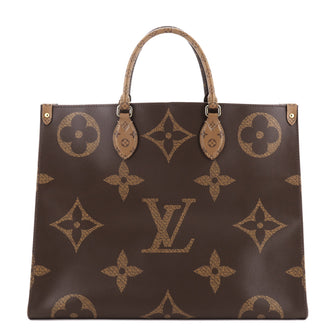Louis Vuitton OnTheGo Tote Limited Edition Reverse Monogram Giant GM