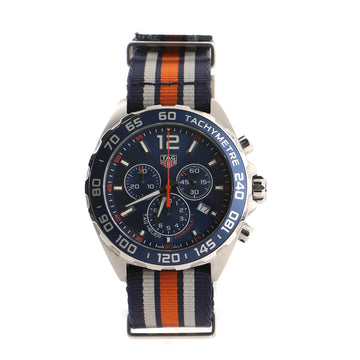 Tag Heuer Formula 1 Chronograph Quartz Stainless Steel and NATO strap Watch 43