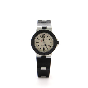 Bvlgari Diagono AL38AVD Automatic Watch Watch Aluminum and Rubber 30