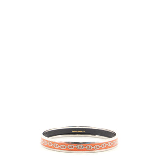 Hermes Bangle Bracelet Printed Enamel Narrow