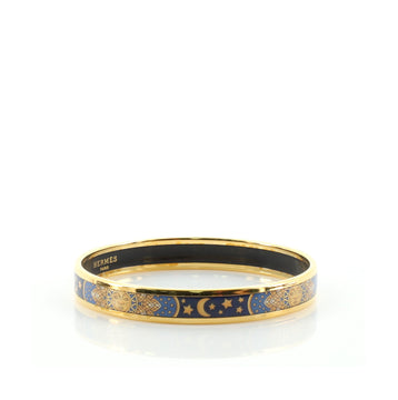 Hermes Bangle Bracelet Printed Enamel Narrow