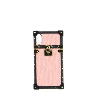 Louis Vuitton Eye Trunk Phone Case Epi Leather iPhone X