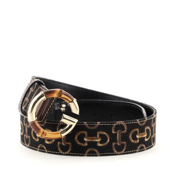Gucci Bamboo G Belt Canvas